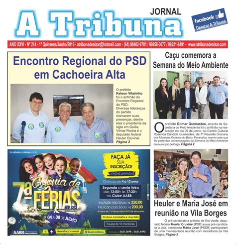 Jornal A Tribuna Edi O N Jornal A Tribuna Jornal Mais