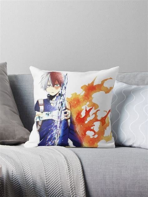 Shoto From My Hero Academia Throw Pillow By Anime Dude Throw Pillows