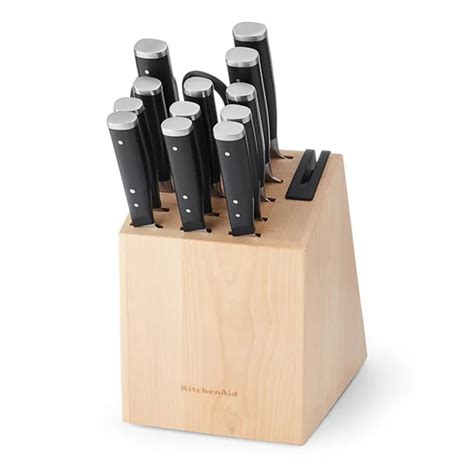 Kitchenaid® Gourmet Forged Triple Rivet 14 Pc Knife Block Set With