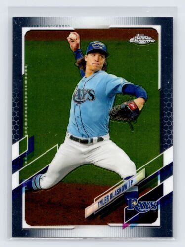 2021 Topps Chrome 129 Tyler Glasnow Tampa Bay Rays EBay