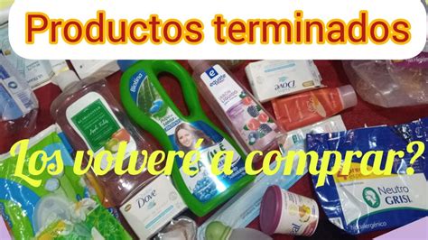 productos terminados los volveré a comprar YouTube