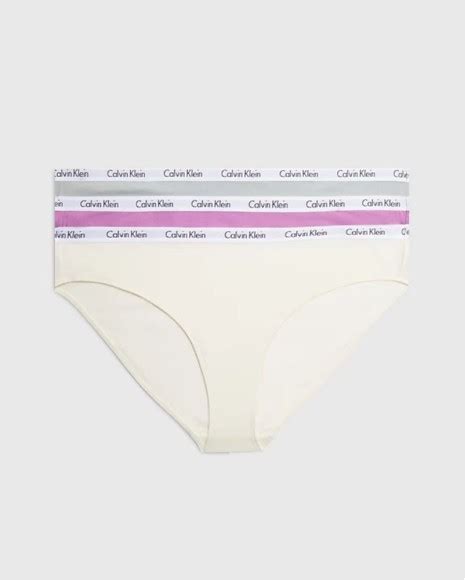 CALVIN KLEIN 000QD3588E642 BIKINI 3PK Ropa Interior Partes De Abajo