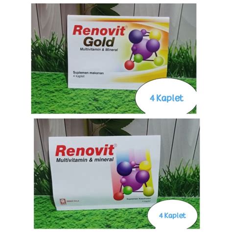 Jual Renovit Gold Multivitamin Mineral Isi Kaplet Shopee Indonesia