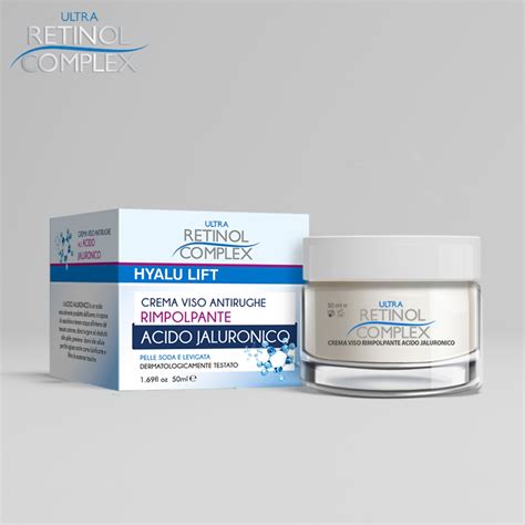 Retinol Complex Crema Viso Antirughe Rimpolpante Con Acido Jaluronico