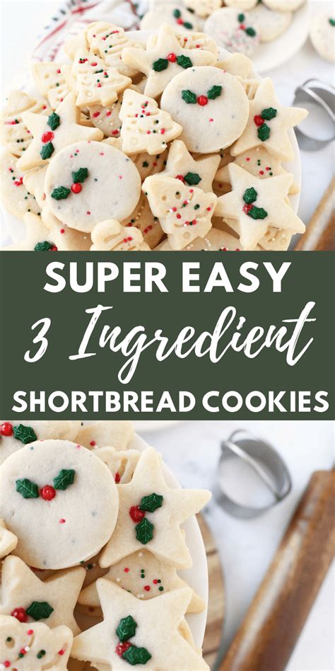 3 Ingredient Buttery Shortbread Cookies Artofit