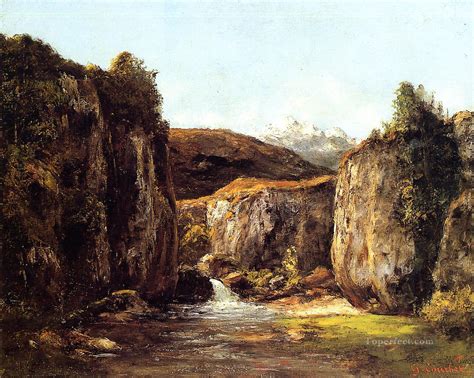 Landscape The Source among the Rocks of the Doubs Realist Realism ...