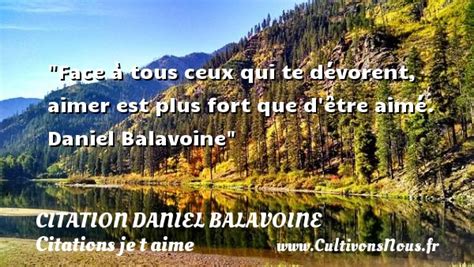 Citation Daniel Balavoine Cultivons Nous