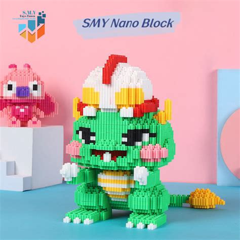 Smy Nano Blocks Godzilla D Model Stacking Block Toys Diy