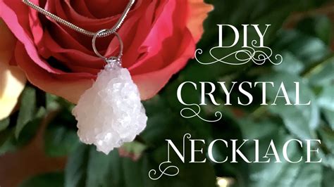 Making A Diy Crystal Necklace Youtube