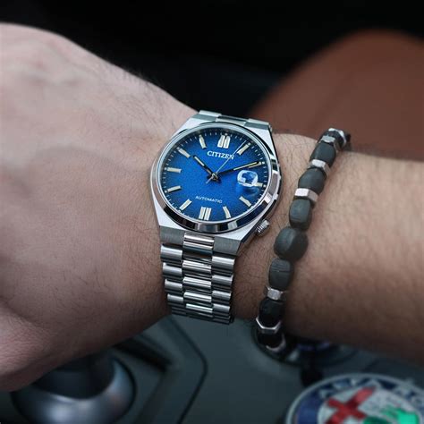 Citizen Tsuyosa Blue Sand Blasted Nj L Automatic