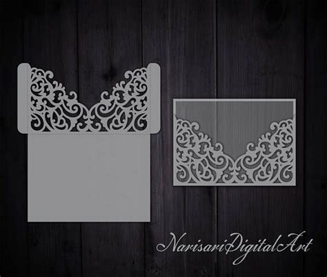 Templates Quinceanera Card Laser Cut Wedding Invitation Cricut Wedding