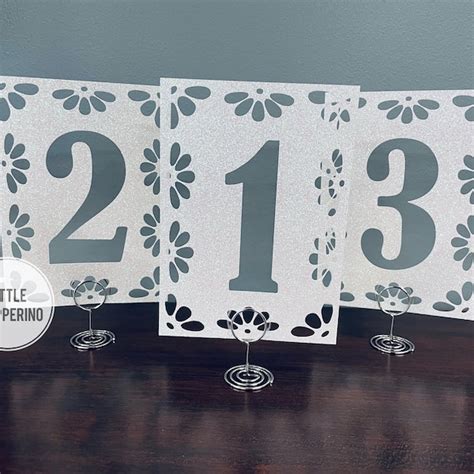 Papel Picado Table Numbers Etsy