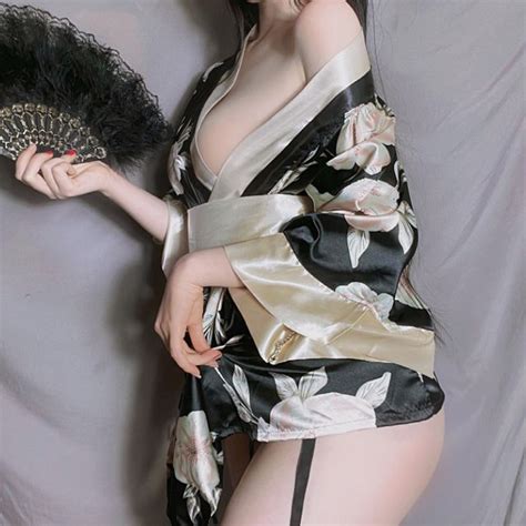 Gandaz Kimono Lingerie Costume Set YesStyle