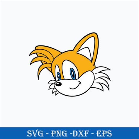 tails face svg sonic  hedgehog svg cartoon svg png dxf inspire