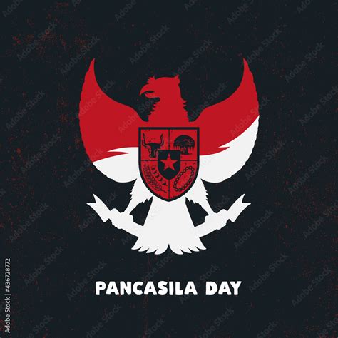 Hari Lahir Pancasila, 1 Juni. Translation : June 1, Indonesian ...