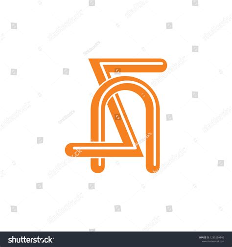 Letter Sa Linked Stripes Logo Stock Vector Royalty Free 1230259846