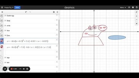 How To Draw Peppa Pig Using Desmos Youtube