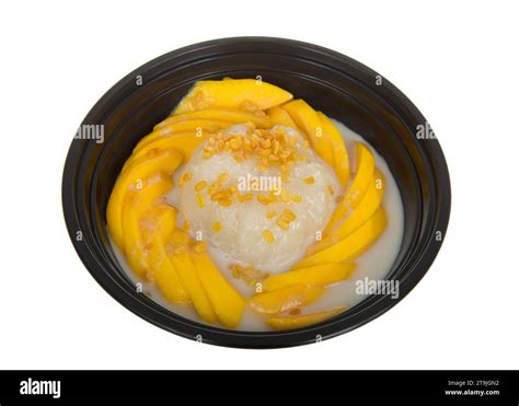 Mango Sticky Rice A Traditional South Asian Dessert Made With Glutinous Rice Fresh Mango And