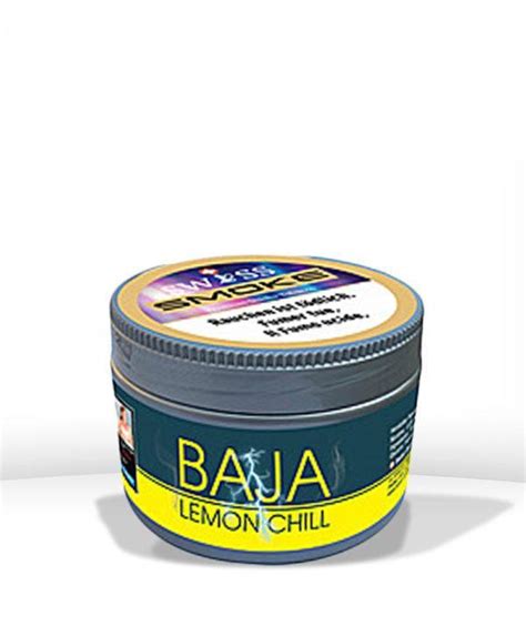 Swiss Smoke Shisha Tabak Baja Lemon Chill 100G Kosser SA