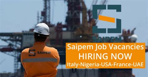 Saipem Jobs Careers Worldwide Recruitment Jobs Daily Job Updates