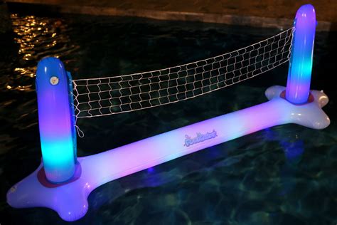 Inflatable Volleyball Set Pool Game Illuminated LED - PoolCandy