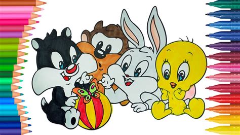 Dibujar Y Colorea Beb Looney Tunes Dibujos Para Ni Os Learn Colors