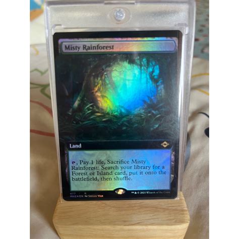 การ์ด Mtg Misty Rainforest Foil Land Magic The Gathering Edh รุ่น