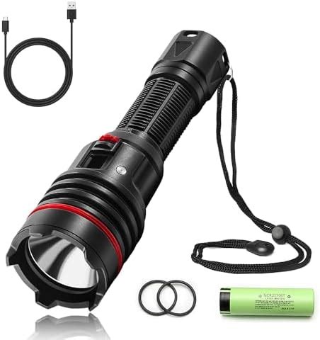 Genwiss Dive Torch Scuba Diving Flashlight Lumens Super Bright Xpl