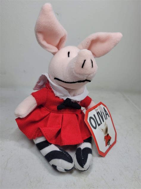 Olivia The Pig Plush Stuffed Animal Kids Small GUND 08817 2002 ...