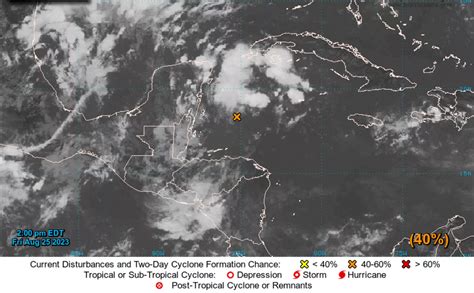 Vigilan Zona De Baja Presi N En El Caribe Prev N Lluvias En Q Roo