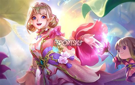 Appearance of Skin Collector Angela Floral Elf Mobile Legends (ML ...