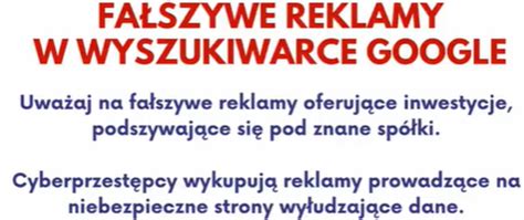 CSIRT KNF ostrzega przed fałszywymi reklamami w wyszukiwarce Google