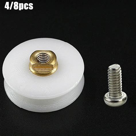 Pcs Replacement Bathroom Shower Door Roller Runner Wheel Grooved