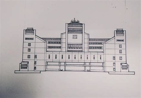 武汉大学经典建筑和武汉建筑黑白线稿黄胜福 站酷zcool