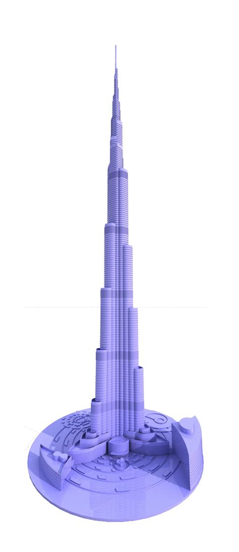 3D printable burj khalifa dubai - TurboSquid 1245697