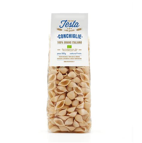 Conchiglie Bio 500 Gr Grano Italiano Pasta Testa