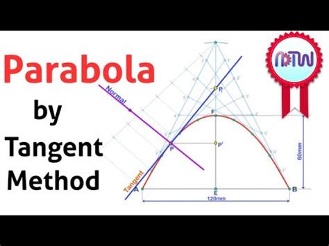 Parabola By Tangent Method Engineering Drawing YouTube