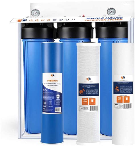 3 Stage Big Blue 20 Whole House Filtration System By Aquaboon