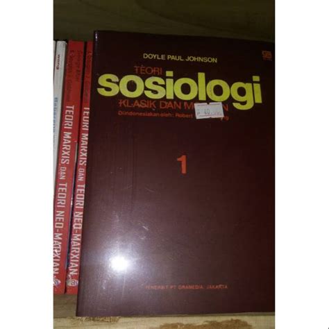 Jual Teori Sosiologi Klasik Dan Modern 1 Doyle Paul Johnson Shopee Indonesia