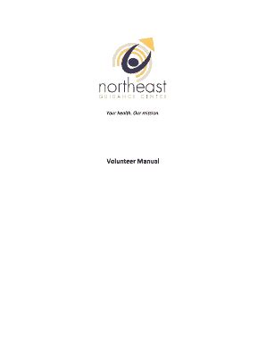 Fillable Online Northeast Guidance Center Negc Volunteer Manual Fax