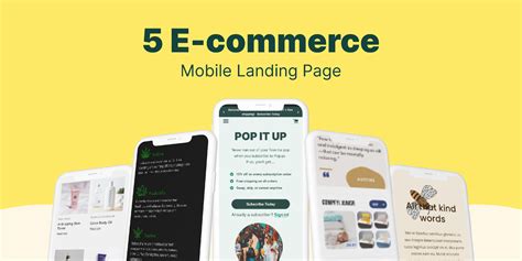 5 Ecommerce Landing Pages Figma