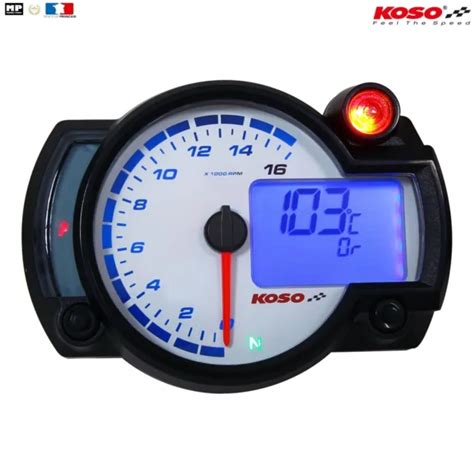 Compteur Compte Tours Koso Rx Nr Gp Style Fond Blanc Tr