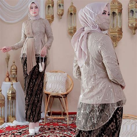 Jual Kebaya Aurora Selendang Kebaya Pesta Set Kebaya Wisuda