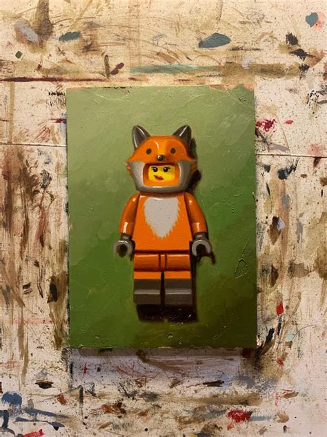 Aanya Forger Lego Oil Painting Mathew Hurtado Art