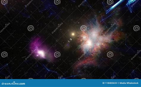 The Big Bang The Birth Of The Universe Galaxy Creation Stock The