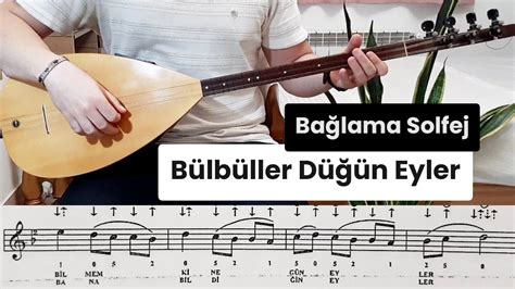 Bağlama Solfej Bülbüller Düğün Eyler Solfej Saz Notalari YouTube