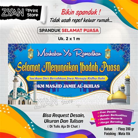 Jual Spanduk Banner Selamat Puasa Ramadan Shopee Indonesia