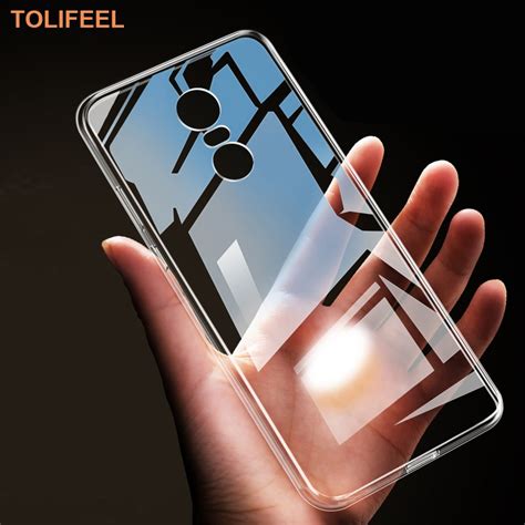 Tolifeel Capa De Silicone Para Xiaomi Redmi Plus Fina Transparente