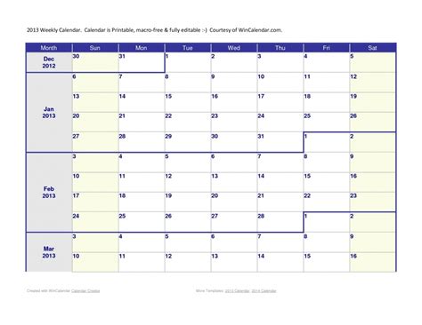 Download 3 Month Calendar Template Calendar Design