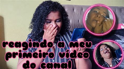 reagindo meu primeiro vídeo do canal YouTube